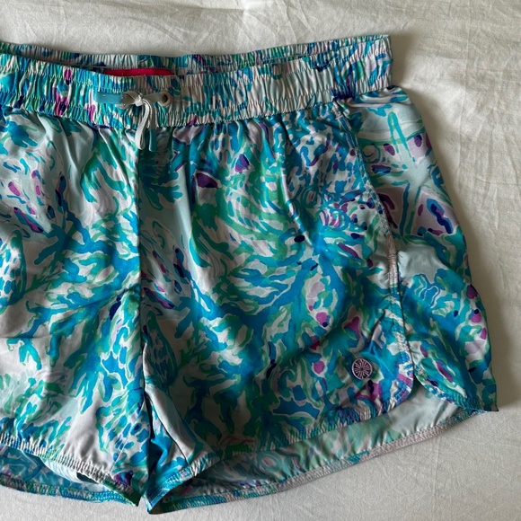 Lilly Pulitzer Luxletic Run Around Short Amethyst Tint Craysea - Picture 1 of 8